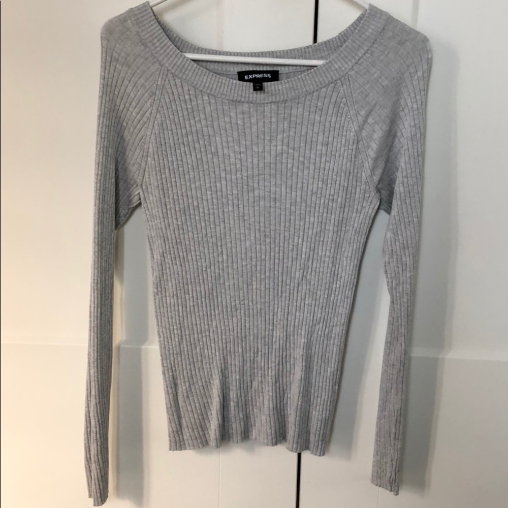 Express grey sweater
